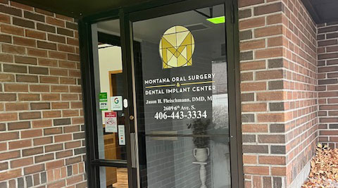 Front door to the great falls office